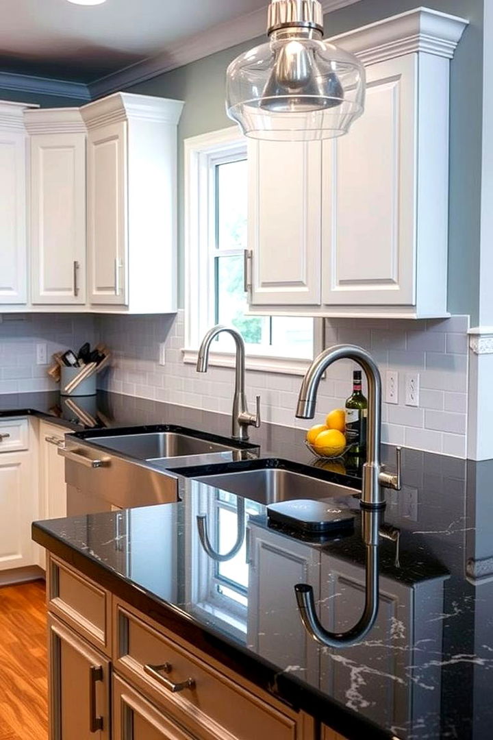 Tailored to Every Style - 22 Black Granite Countertops Kitchen Ideas
