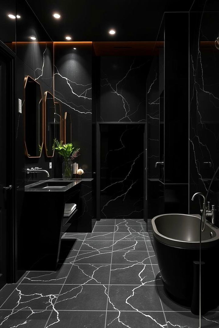 Take a Journey to Dark Elegance - 22 Black Bathroom Ideas