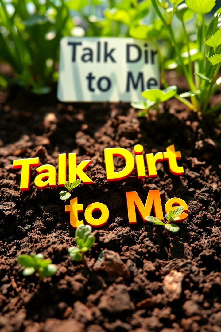 Talk Dirt to Me - 22 Funny Garden Sign Ideas