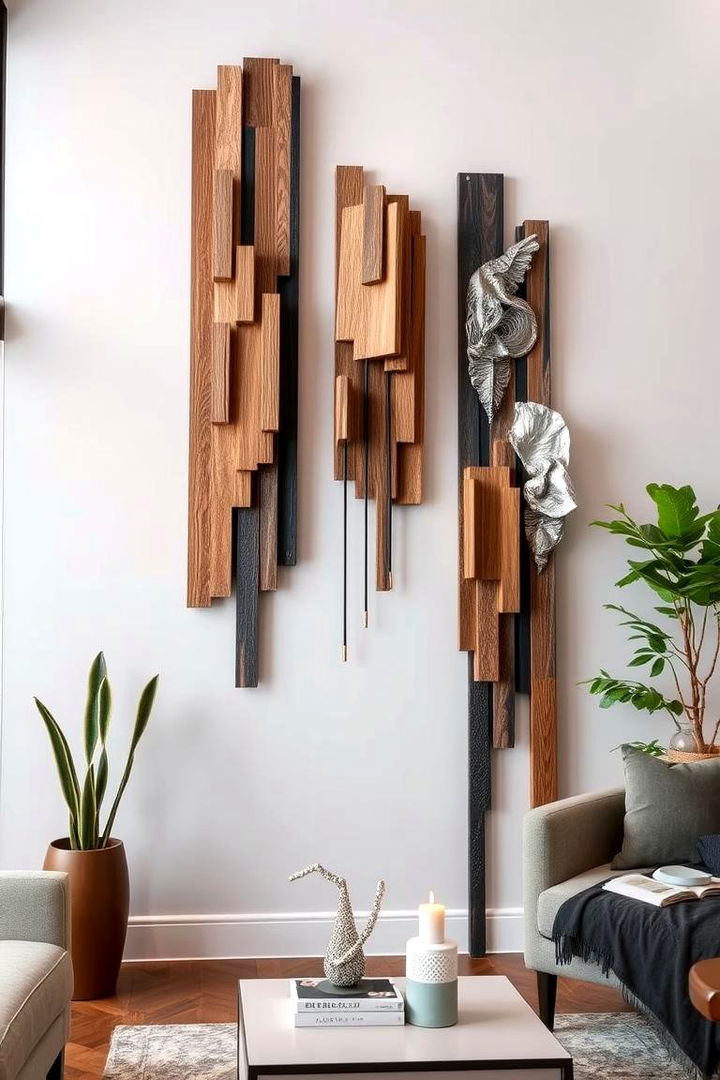 Tall Sculptural Wall Hangings - 22 High Ceiling Tall Wall Decor Ideas