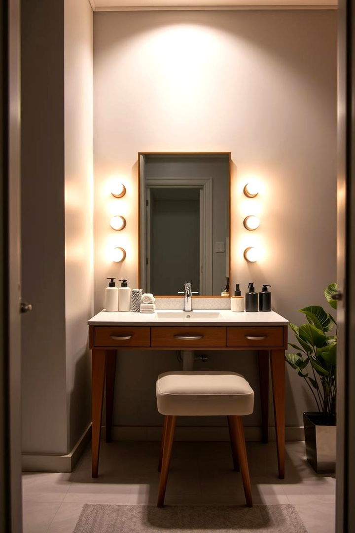 Task Focused Vanity Lights - 22 Small Bathroom Lighting Ideas
