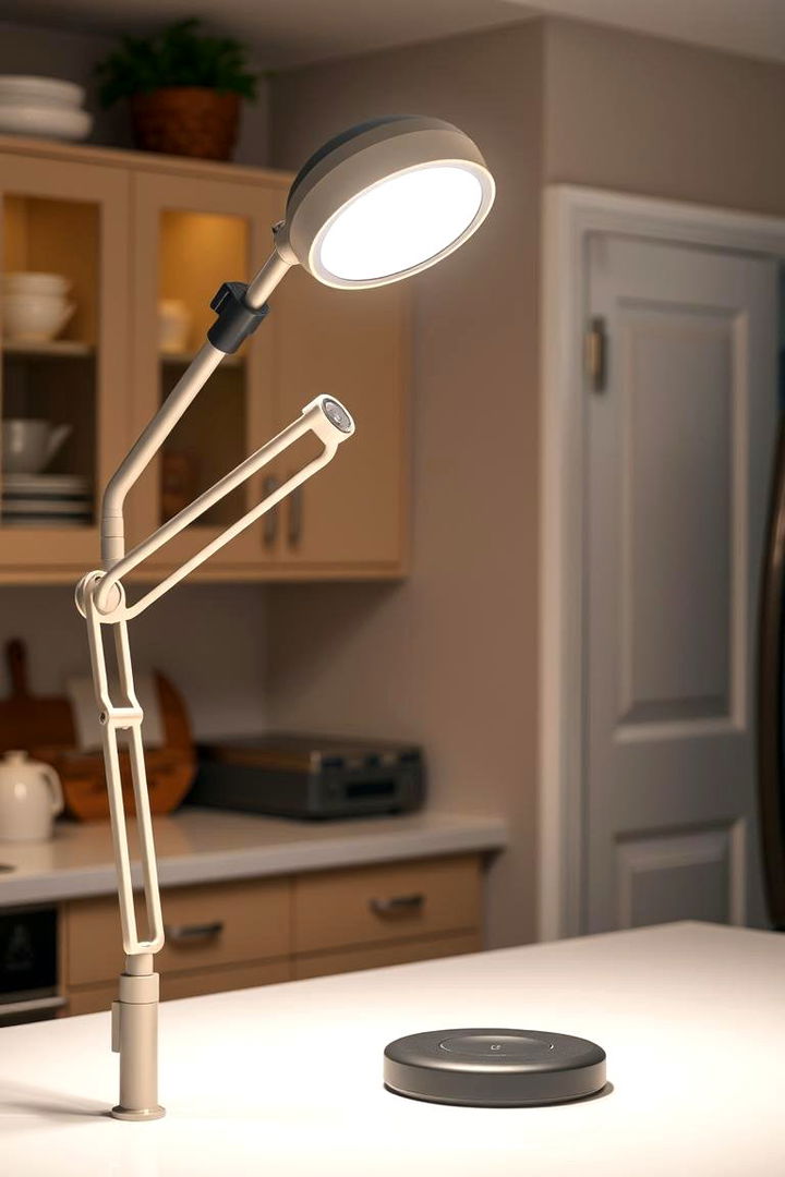 Task Lighting with Adjustable Arms - 22 Small Kitchen Lighting Ideas