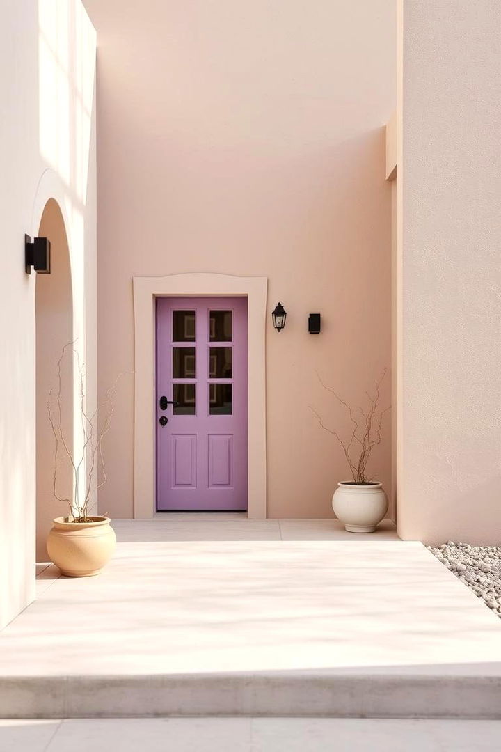 Taupe with Dusty Lavender Accents - 22 Exterior Taupe House Color Combinations
