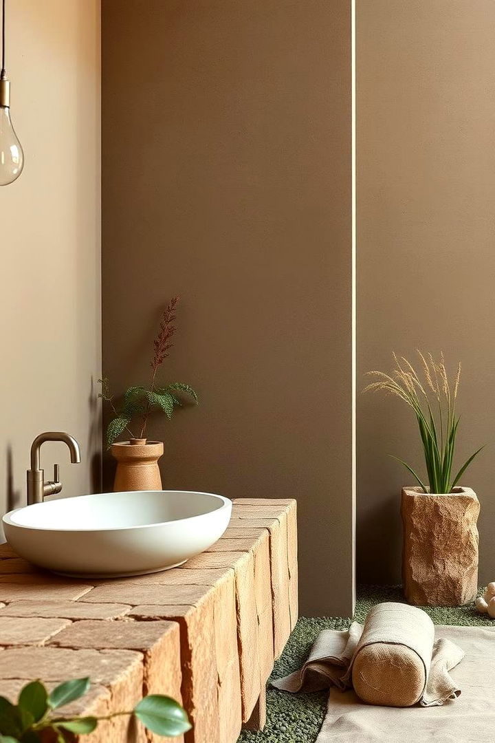 Taupe with Earthy Olive Accents - 22 Exterior Taupe House Color Combinations