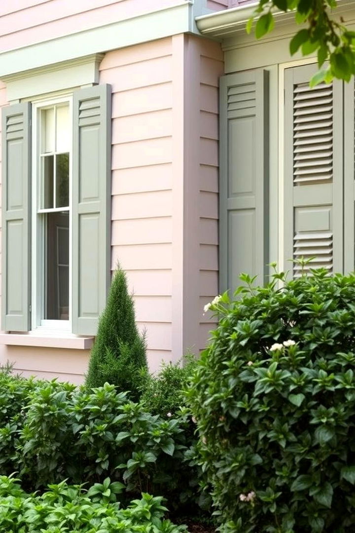 Taupe with Sage Green Highlights - 22 Exterior Taupe House Color Combinations