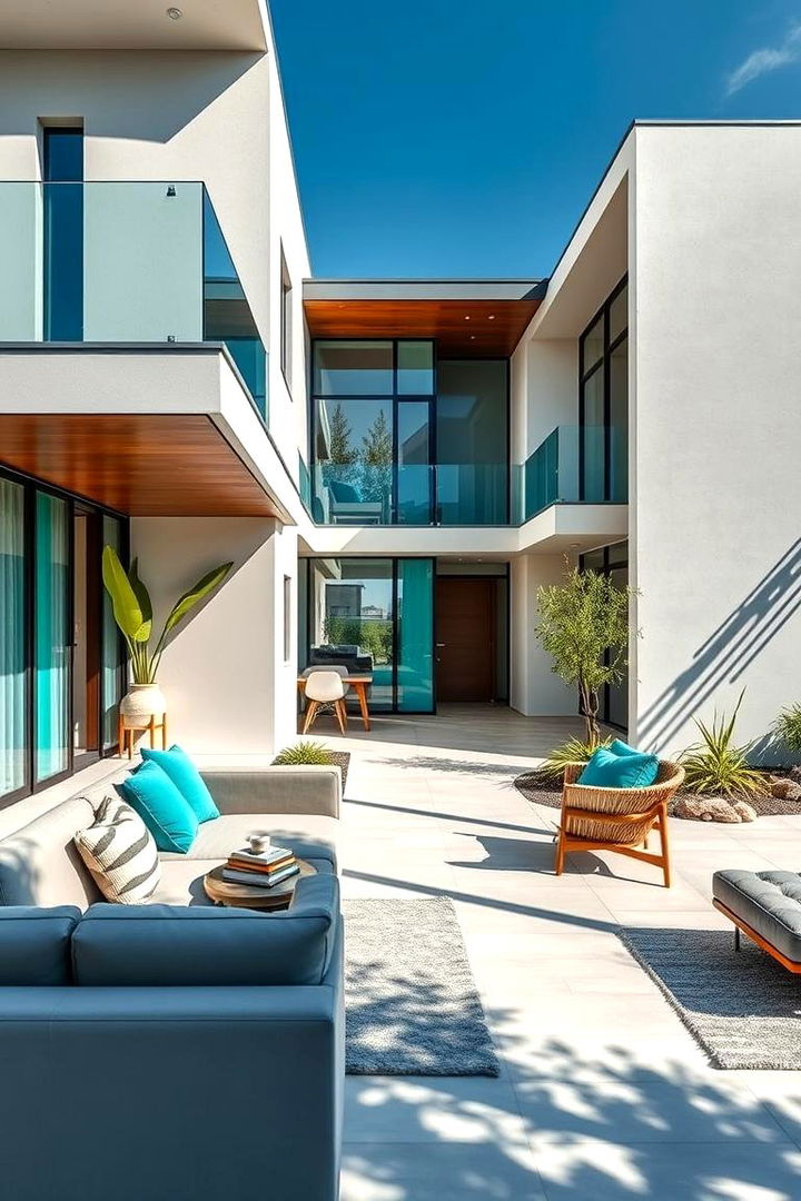 Teal Infused Ambiance - 22 Blue Exterior House Colors