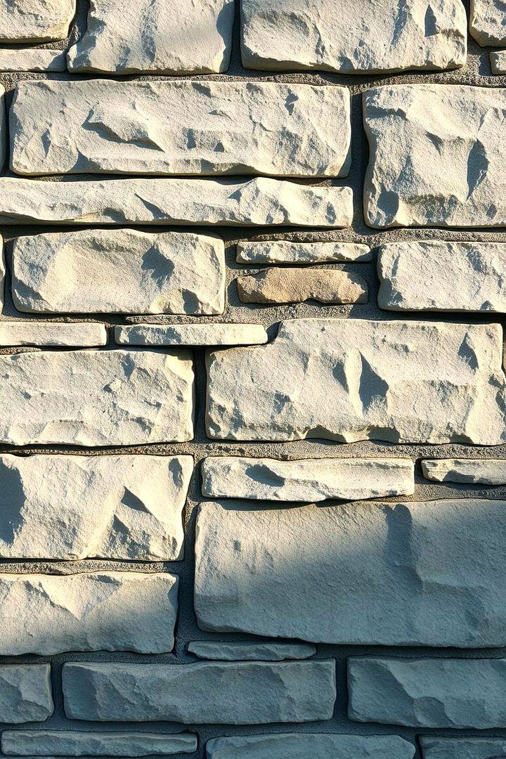 Teal Textured Stone Veneer - 22 Teal House Exterior Ideas