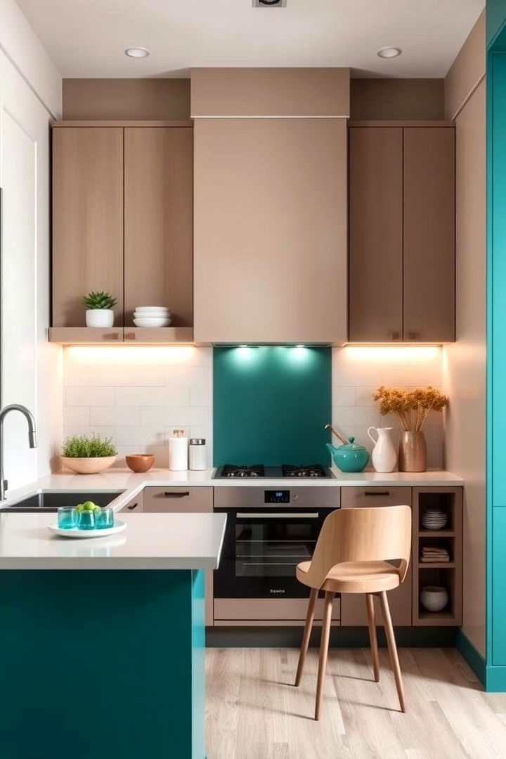 Teal and Neutral Color Schemes - 22 Teal Kitchen Ideas