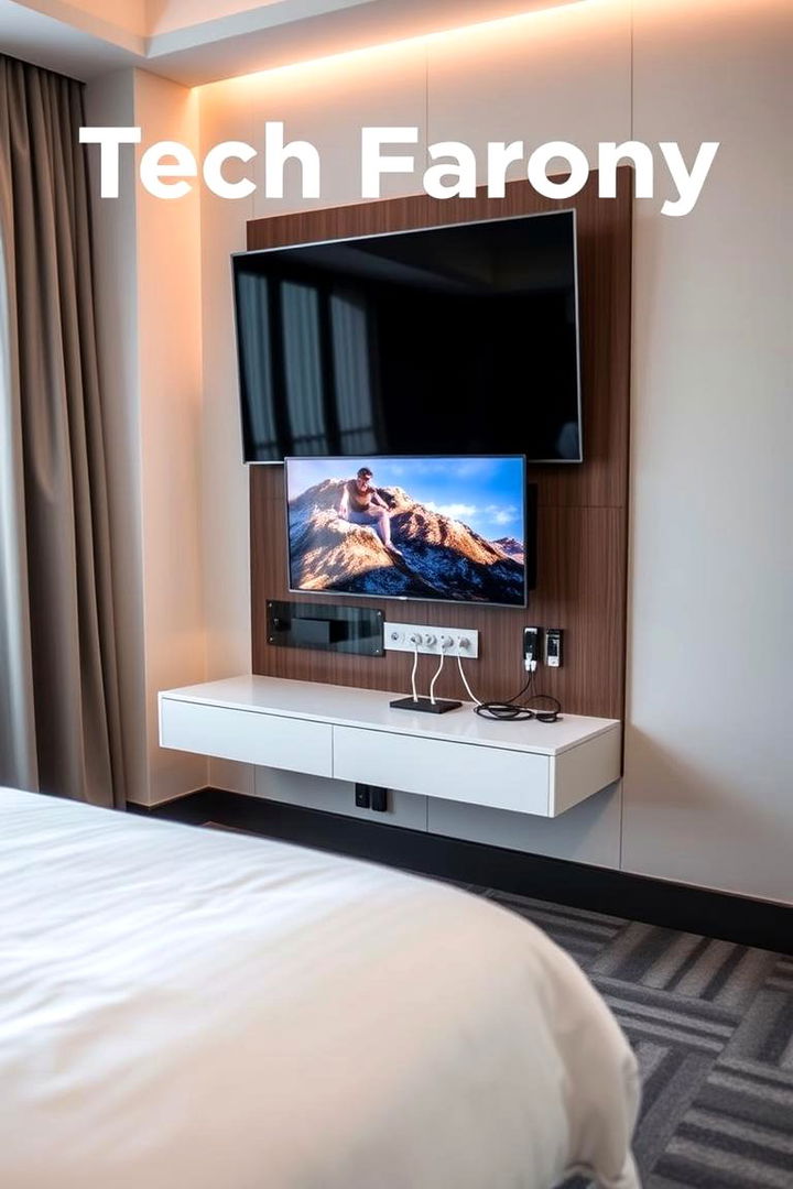 Tech Friendly Guest Room - 22 Guest Bedroom Ideas