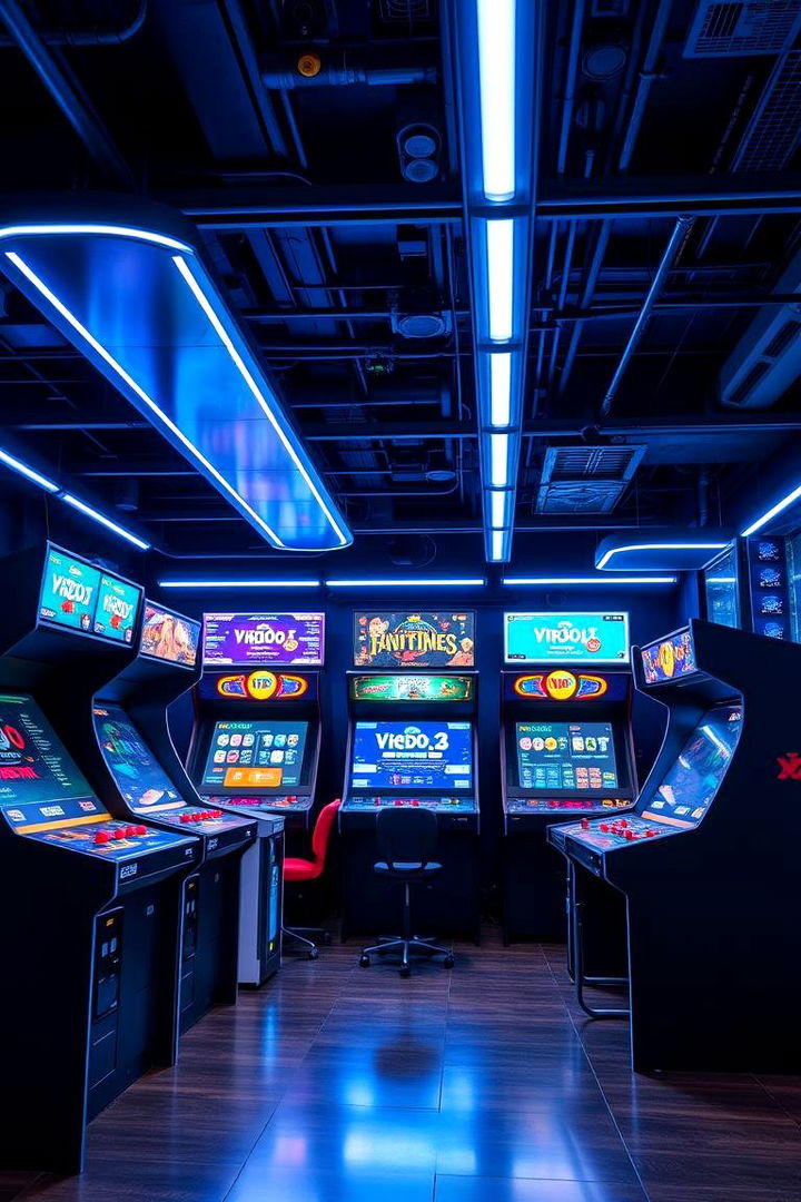 Tech Infused Arcade Space - 22 Arcade Room Ideas