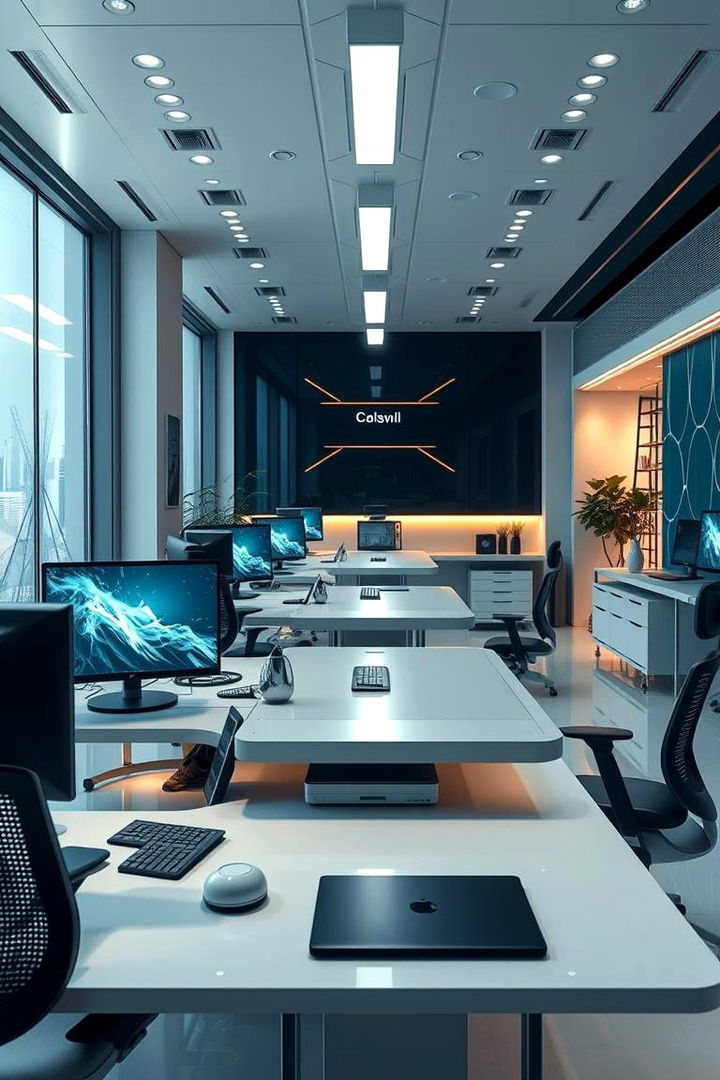 Tech Infused Spaces - 22 Home Office for Couples Ideas and Designs