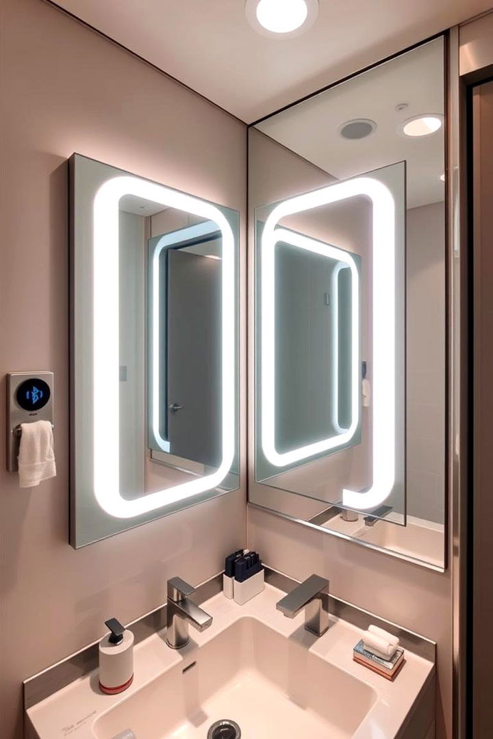 Tech Integrated Bathroom Accessories - 22 Dorm Bathroom Ideas