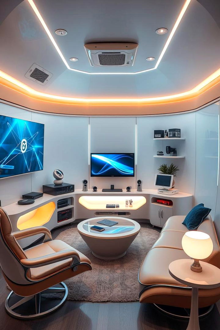 Tech Integrated Decor Corner - 22 Corner Decoration Ideas