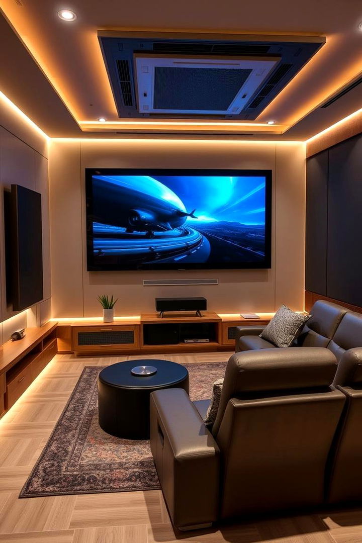Tech Integrated Entertainment - 22 Living Room Nook Ideas