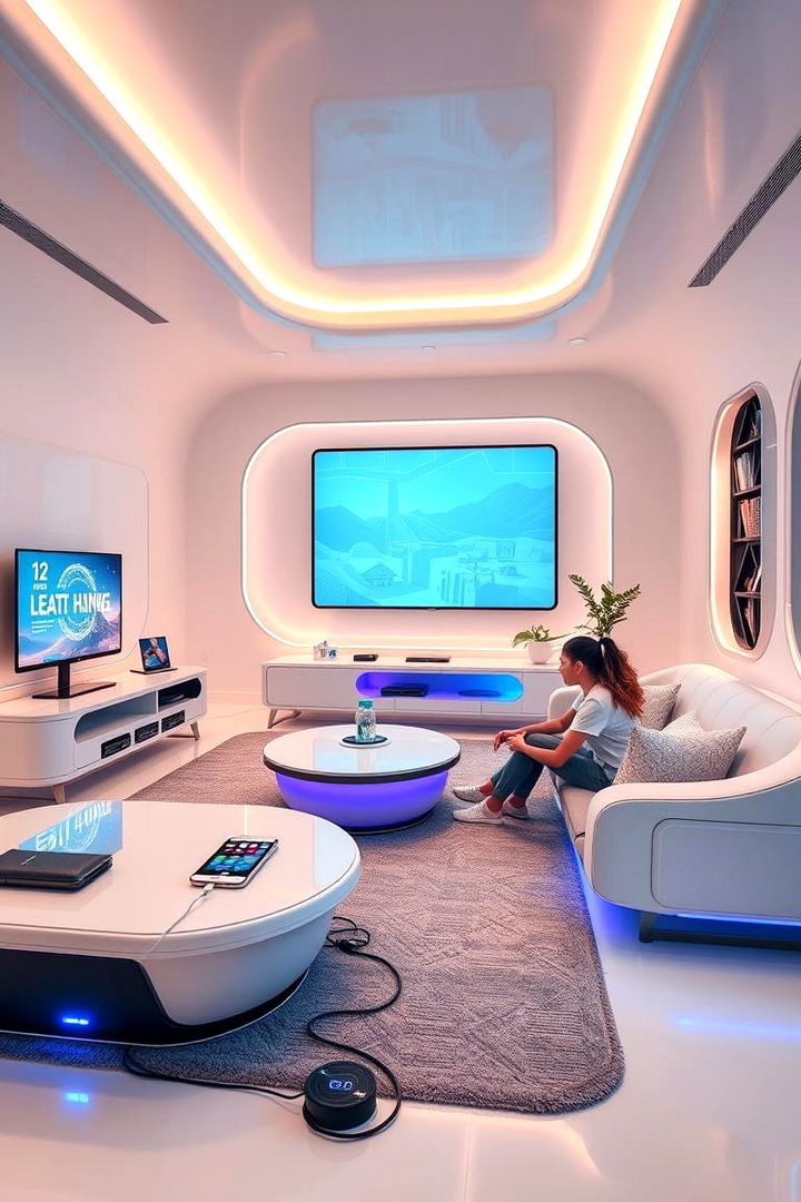 Tech Savvy Den - 22 Family Room Ideas