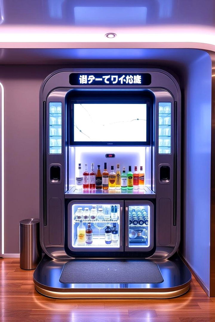 Tech Savvy Mini Bar - 22 Mini Bar Ideas