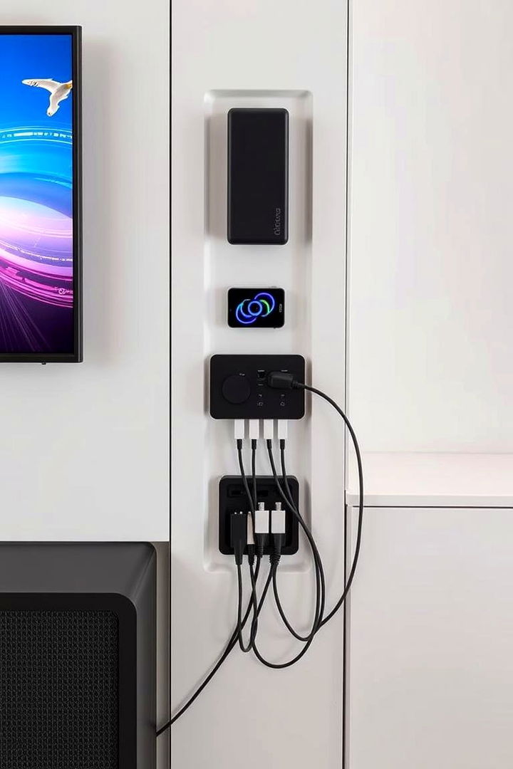 Tech friendly Charging Stations - 22 Small Media Room Ideas