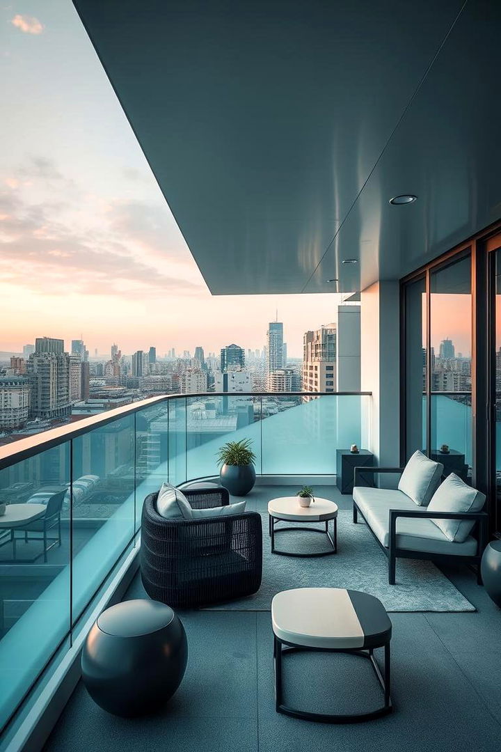 Tech savvy Balcony - 22 Second Story Balcony Ideas