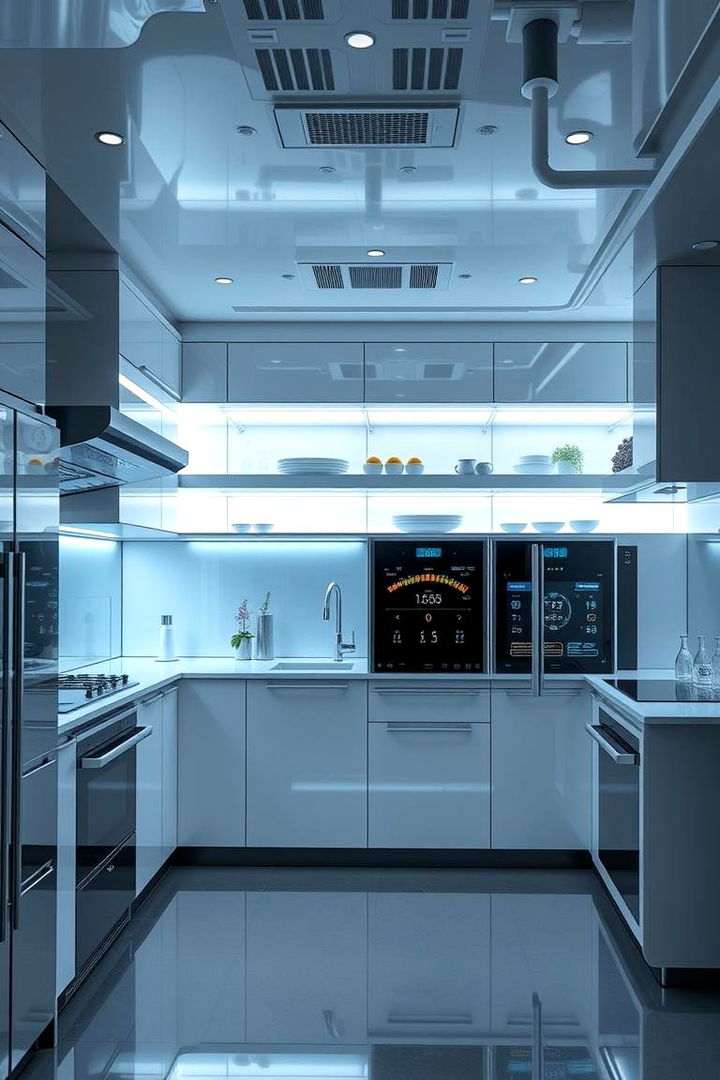 Technology Integrated Space - 22 Open Kitchen Ideas