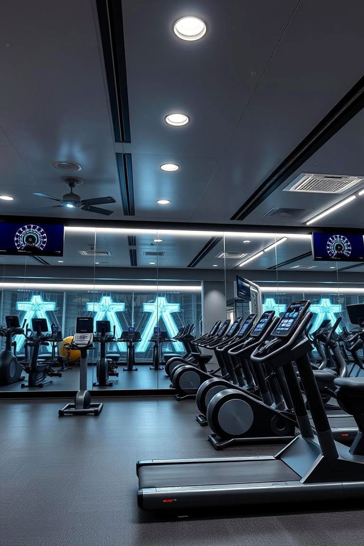 Technology Integration - 22 Home Gym Ideas