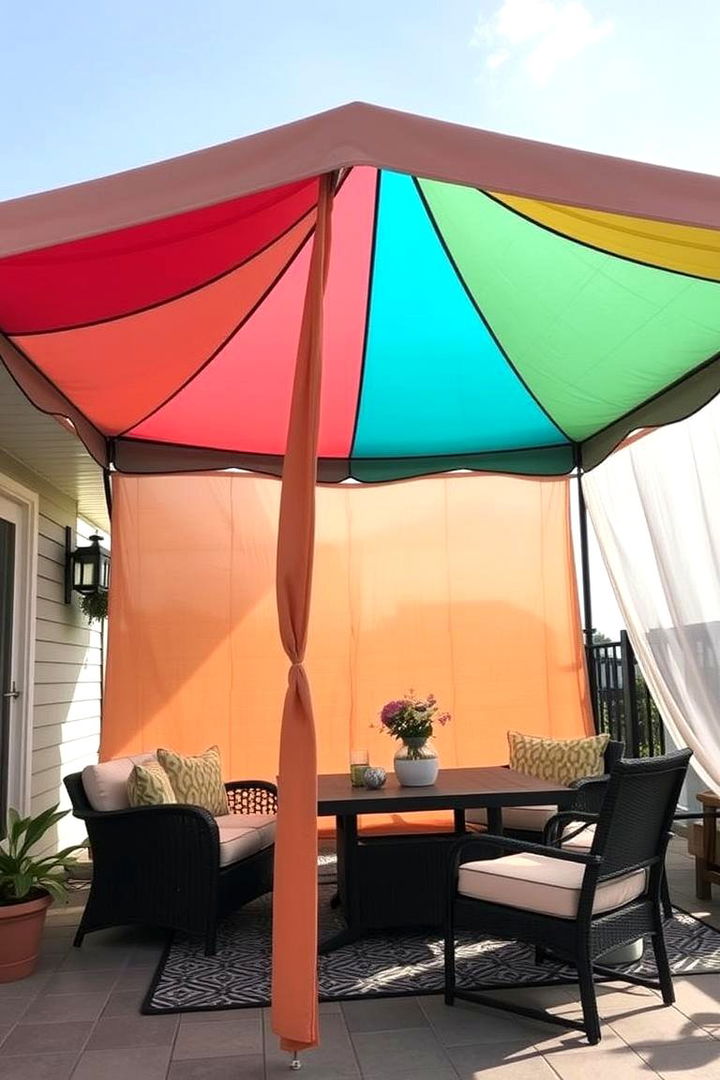 Temporary Privacy Tents - 22 Patio Privacy Ideas