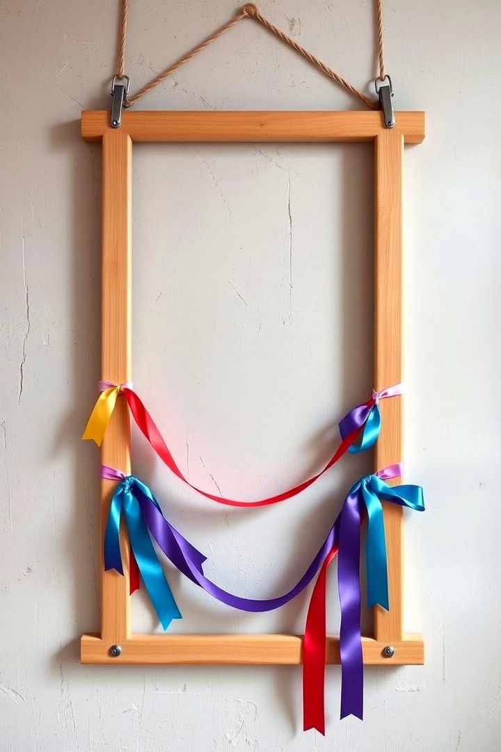 Tension Wood Frame Display - 22 Ribbon Storage Ideas