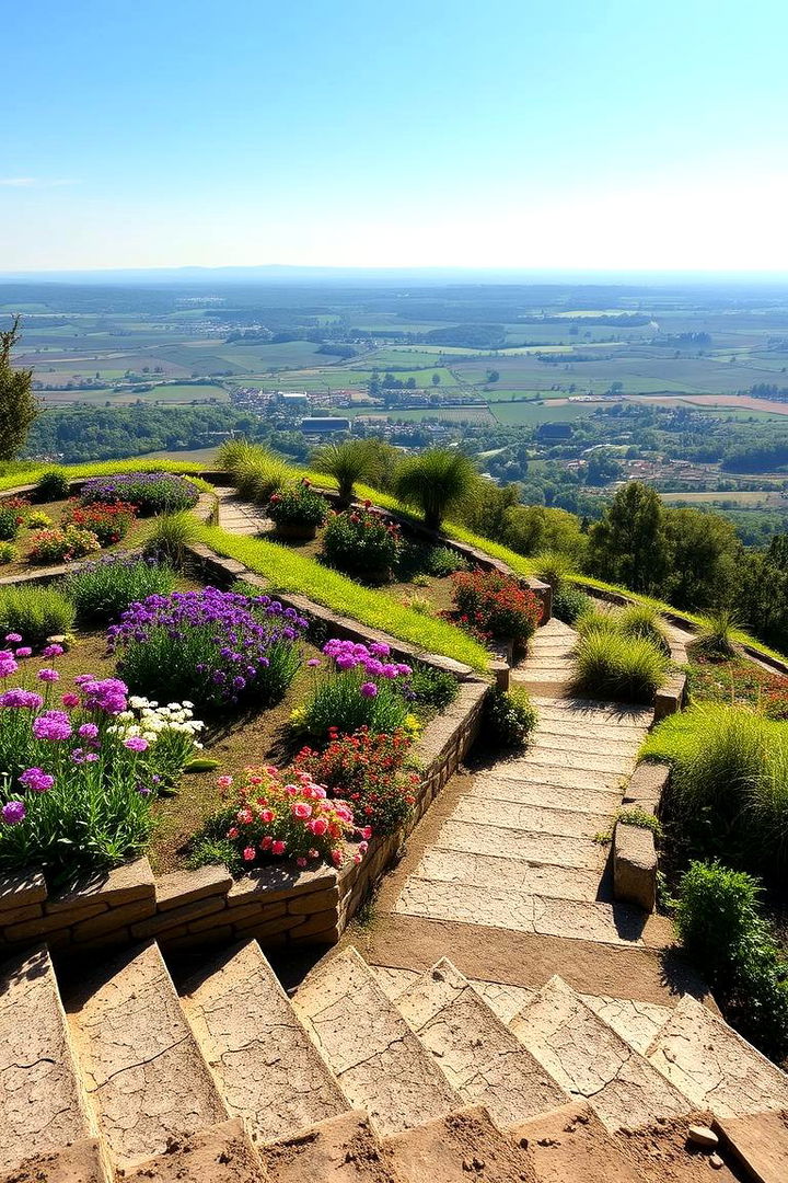 Terraced Hilltop Garden - 22 Italian Garden Design Ideas