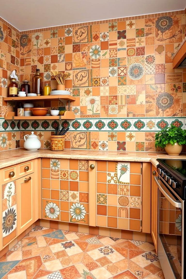 Terracotta Mosaic Magic - 22 Terracotta Kitchen Floor Ideas