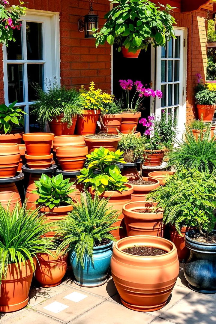 Terracotta Pot Displays - 22 Garden Decor Ideas