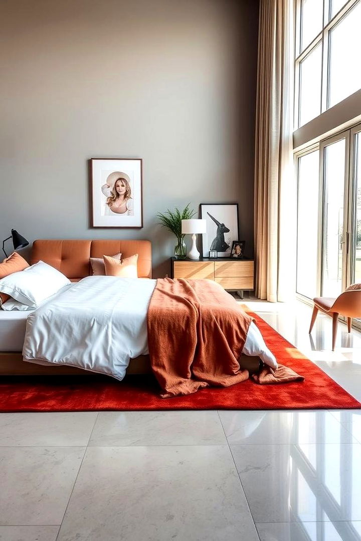Terracotta Rug Choices - 22 Terracotta Bedroom Ideas