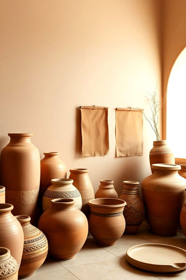 Terracotta and Warm Ceramics - 22 Boho Cottage Style Decor Ideas