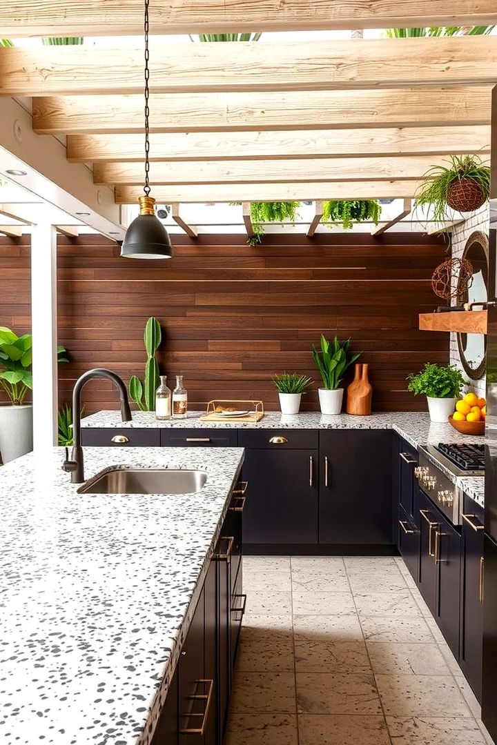Terrazzo Countertops - 22 Types of Outdoor Kitchen Countertops