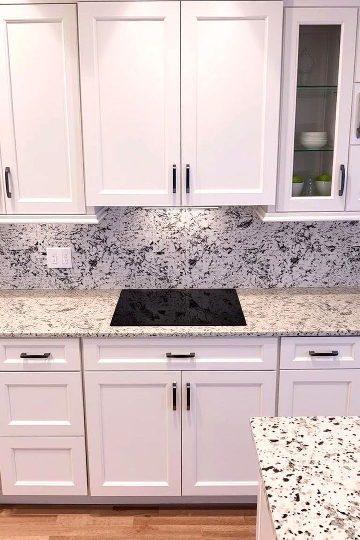 Terrazzo Inspiration - 22 Backsplash Ideas for White Cabinets and Granite Countertops
