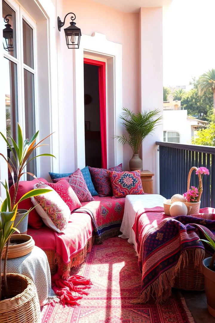 Textile and Cushion Play - 22 Balcony Ideas