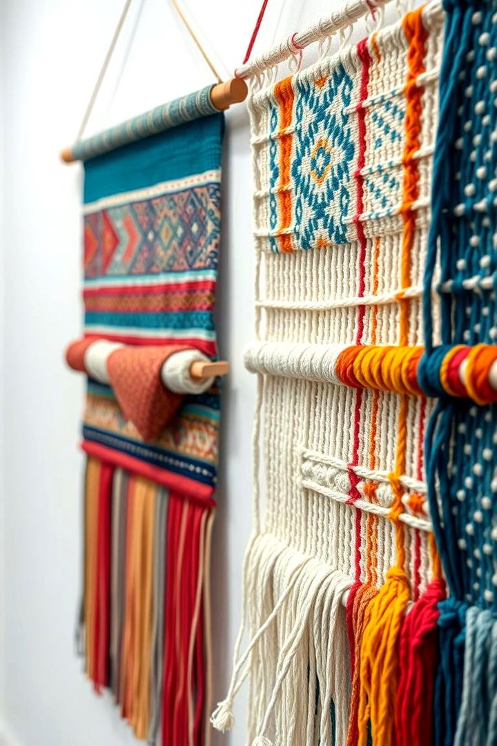 Textile and Weave Art - 22 Blank Wall Ideas
