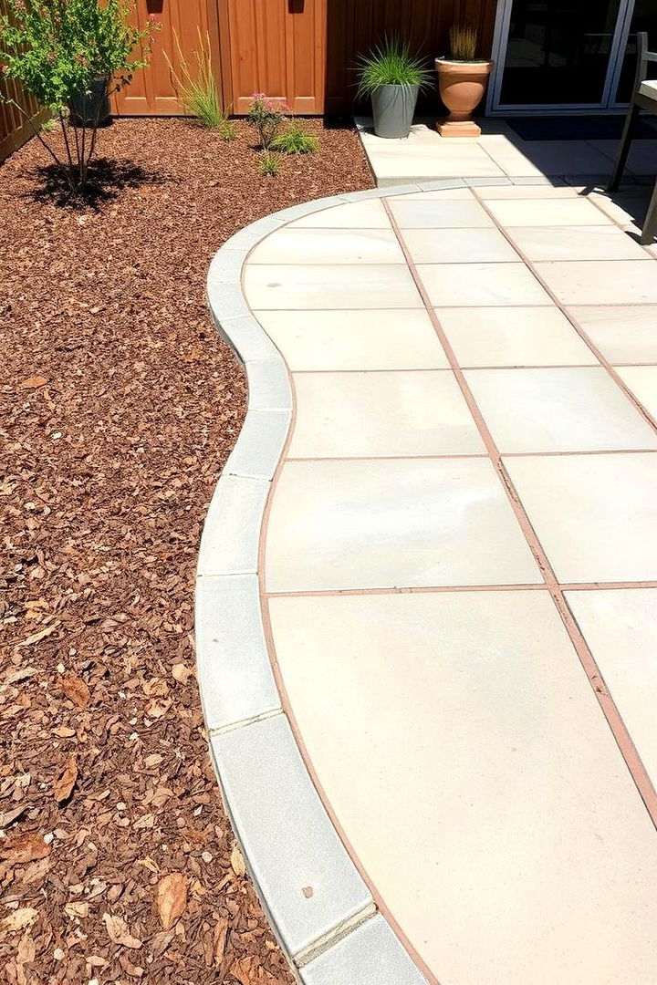 Textural Contrast Appeal - 22 mulch patio ideas