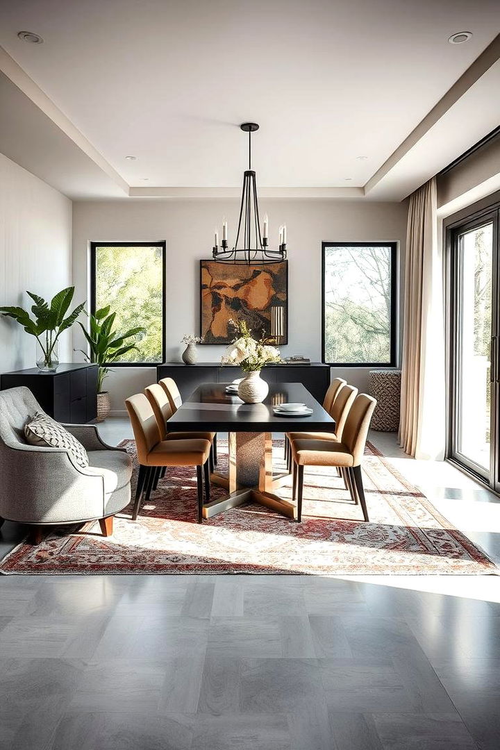 Textural Harmony for Comfort - 22 Sunroom Dining Room Ideas