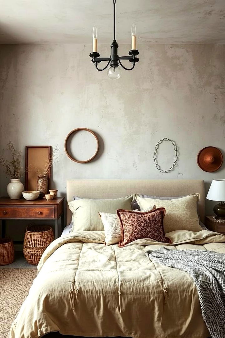 Textural Harmony in Limewash Designs - 22 Limewash Bedroom Ideas