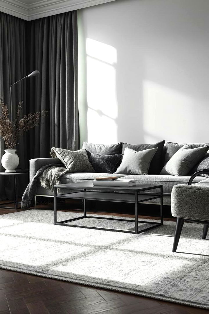 Textural Layering Techniques - 22 Monochromatic Living Room Ideas