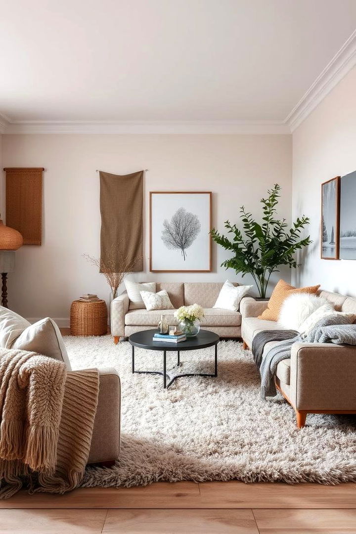 Textural Variety - 22 Modern Living Room Ideas