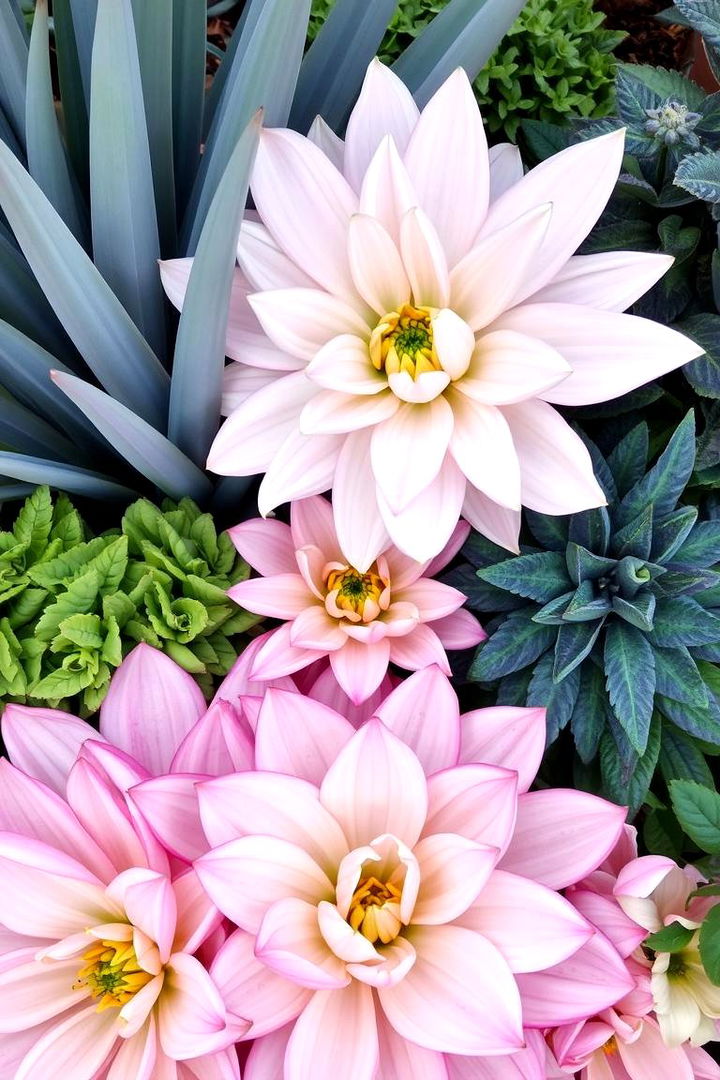 Textural and Structural Contrast - 22 Perennial Flower Bed Ideas