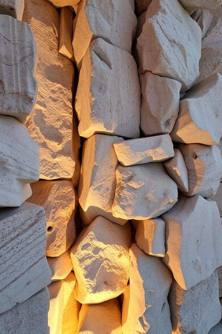 Texture Rich Stone Installations - 22 Floor to Ceiling Stone Fireplace Ideas