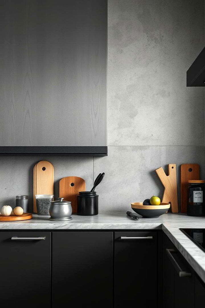 Texture and Tone Fusion - 22 Gray and Black Kitchen Ideas