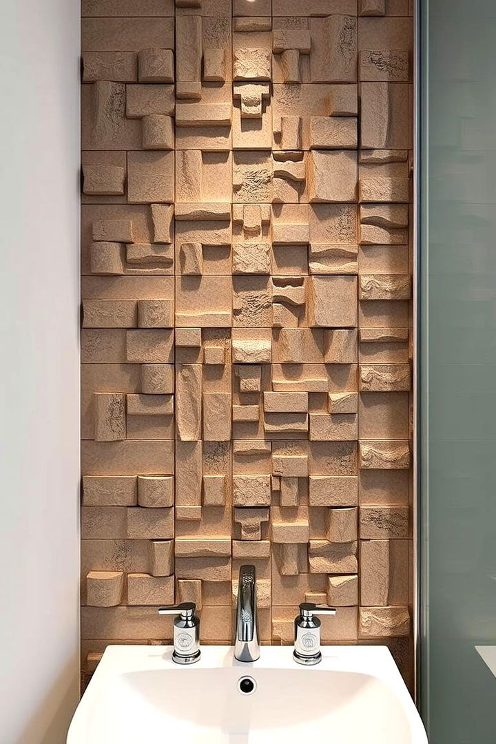Textured 3D Tiles - 22 Bathroom Tile Ideas