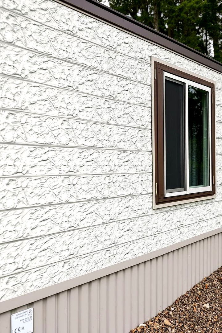 Textured Cement Board Siding - 22 Mobile Home Siding Design Ideas