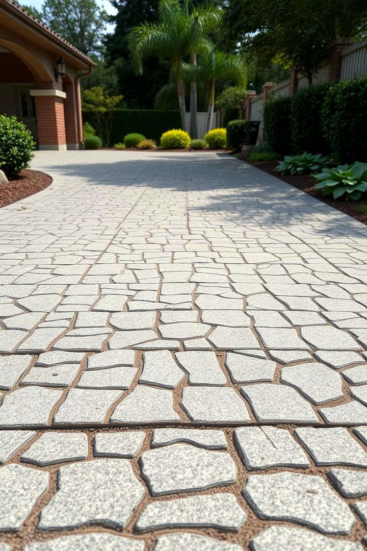 Textured Driveway Surfaces - 22 Concrete Driveway Ideas