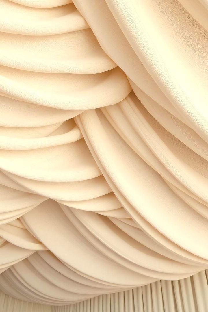 Textured Fabric Paneling - 22 Basement Ceiling Ideas