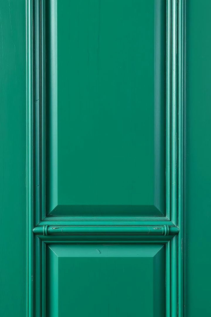 Textured Finishes - 22 Emerald Green Front Door Ideas