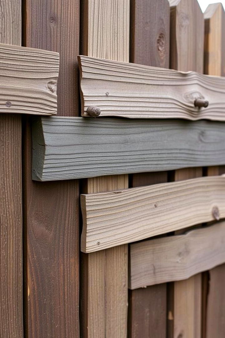 Textured Finishes Adding Tactile Interest - 22 Fence Art Ideas