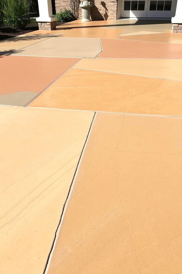 Textured Finishes and Layers - 22 Painted Concrete Patio Ideas